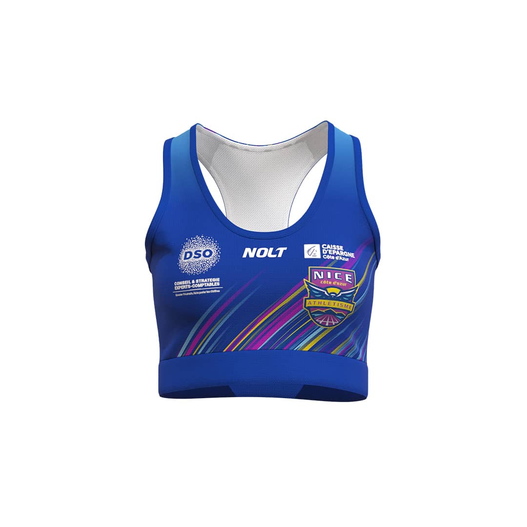 Tenues et maillot d'Athlétisme éco-responsables et personnalisables à base de polyester recyclé et recyclable de la marque NOLT.